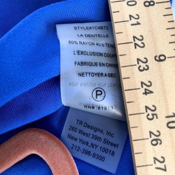 NEW Tracy Reese Split Sleeves Top Blue Nautical Blouse Sz S - Picture 7 of 13